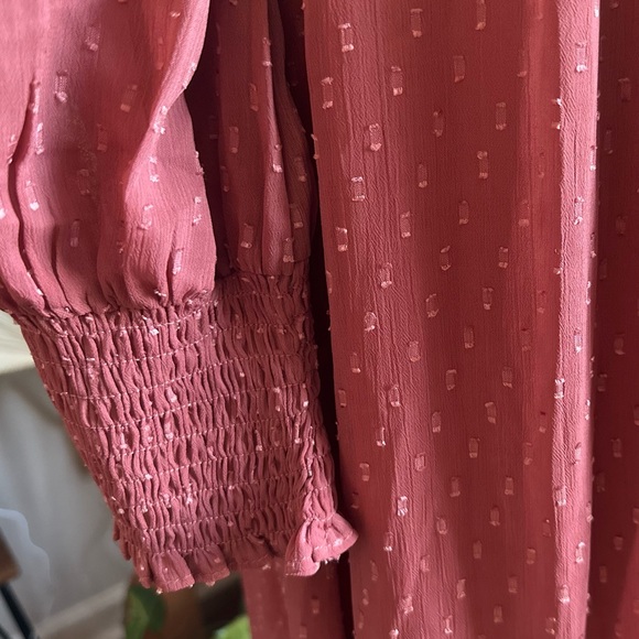 🌼English Factory Smocked Swiss Dot Maxi Dress - Picture 9 of 16